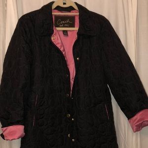 Rare Black and Pink Coach Jacket